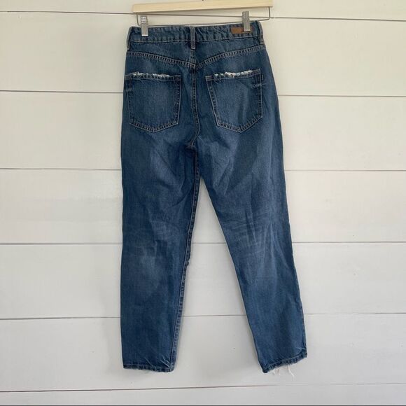 Garage Women’s 3 Denim Distressed Mom Jeans - Picture 3 of 5